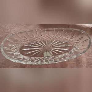 Waterford Crystal Clear Oval Serving Platter